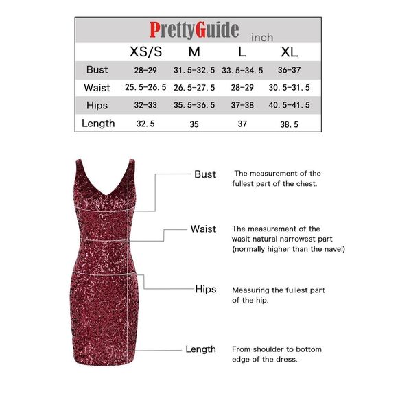 Sleeveless Womens Sequin Dress V Neck Bodycon Mini large Black & Red & Gold - Picture 5 of 7